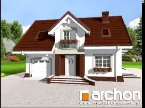 Dom w portulankach. ARCHON+ Projekty domów, www.archon.pl