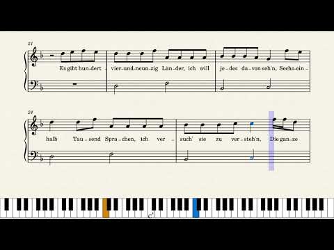 194 Länder – Mark Forster - Klavier Tutorial