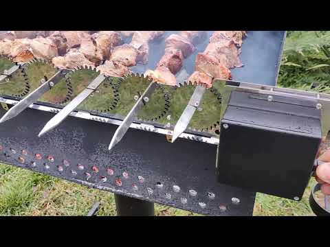 фото электровертел  саможар «волчок» на 6 шампуров 0