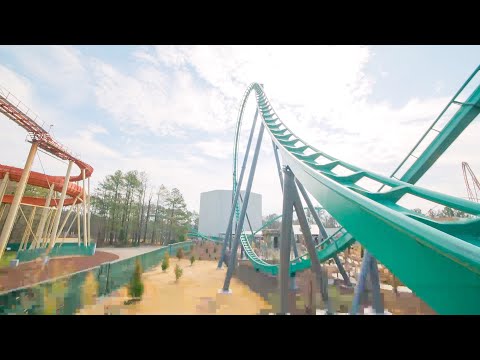 On-ride point of view of Rapterra