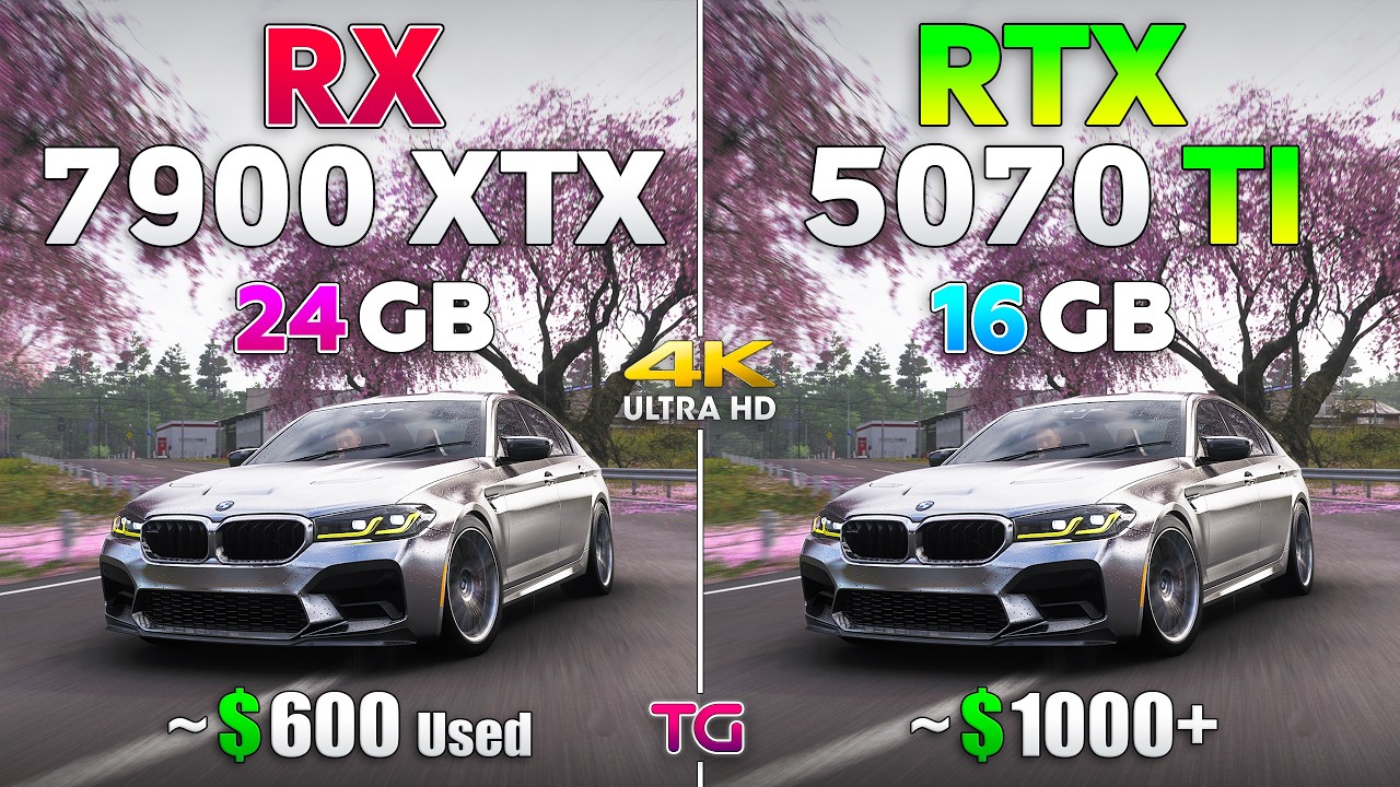 RX 7900 XTX vs RTX 5070 Ti - Comparison with New Drivers | 4K
