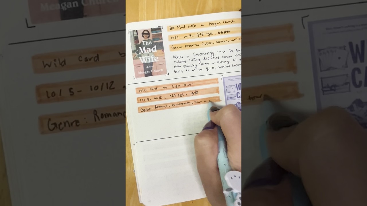 Another reading journal update! #booktube #readingjournal #readingupdate #bookreview #booktok