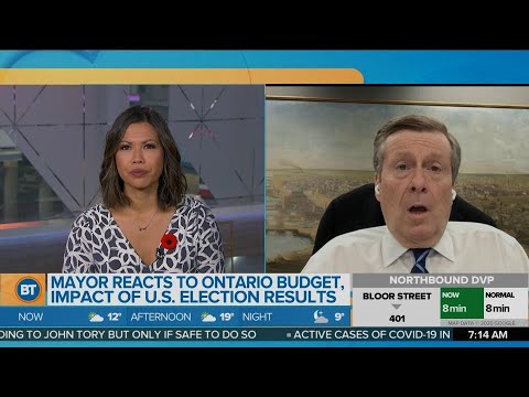 Mayor reacts to Ontario budget, impact of U.S. election results