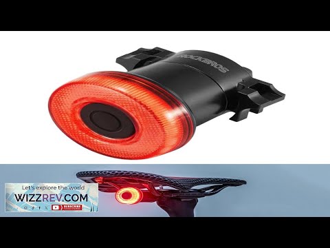 ROCKBROS BL S1 Smart Brake Sensor Bicycle Taillight 400 mAH Type C Charging IPX7 Review
