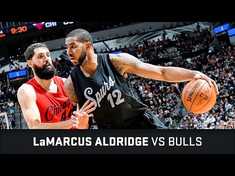 LaMarcus Aldridge Highlights: 33 PTS, 1 AST vs Bulls (25.12.2016)