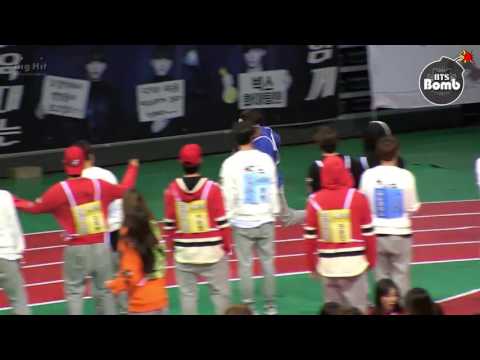 [ENG SUB] Bangtan bomb- a 400 meter relay race @ 2016 Idol athletics competition