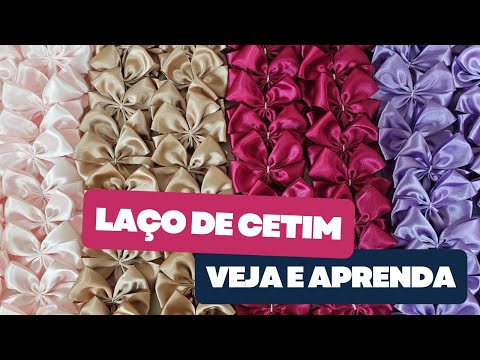 PASSO A PASSO LAÇO DUPLO DE CETIM