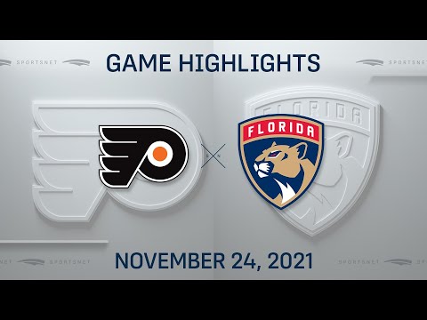 NHL Highlights | Flyers vs. Panthers - Nov. 24, 2021
