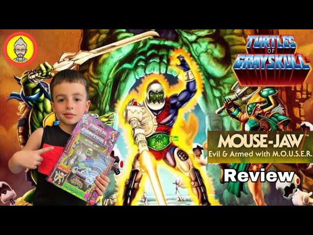 Vídeo relacionado con Turtles of Grayskull Motu & TMNT Deluxe - Figura de ratón de Jaw