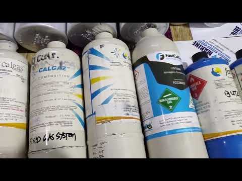 Calibration Gas Bottles H2S,O2,CO, LEL