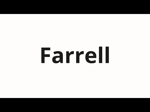 How to pronounce Farrell | Фаррелл (Farrell in Russian)