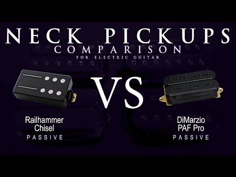 Railhammer CHISEL vs DiMarzio PAF PRO - Passive Neck Guitar Pickup Comparison Tone Demo