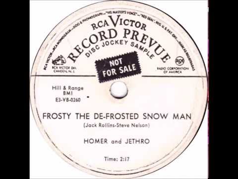 Homer & Jethro - Frosty The De-Frosted Snowman 1953 Promo HQ