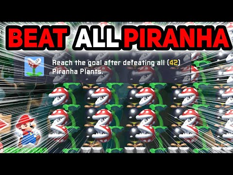 BEAT ALL Piranha Plant - EXPERT ENDLESS CHALLENGE [SUPER MARIO MAKER 2][154]