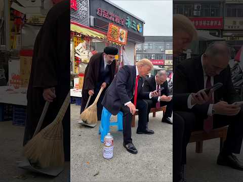 Khamenei fun with Trump 😂 Putin and Trump entangled on funny prank #trending #ai #politics #funny