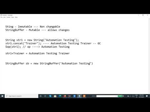Java Programming Tutorial 37 String And Stringbuffer Mutable Immutable