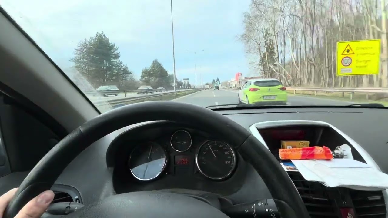 Peugeot 206+  1.4HDI 68hp 0-100 Acceleration