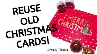 4 WAYS TO USE UP OLD CHRISTMAS CARDS | RECYCLE CARDS | UPCYCLE CHRISTMAS CARDS