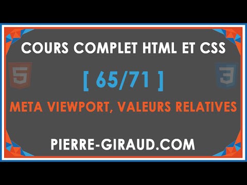 COURS COMPLET HTML ET CSS 1 71 Présentation du cours