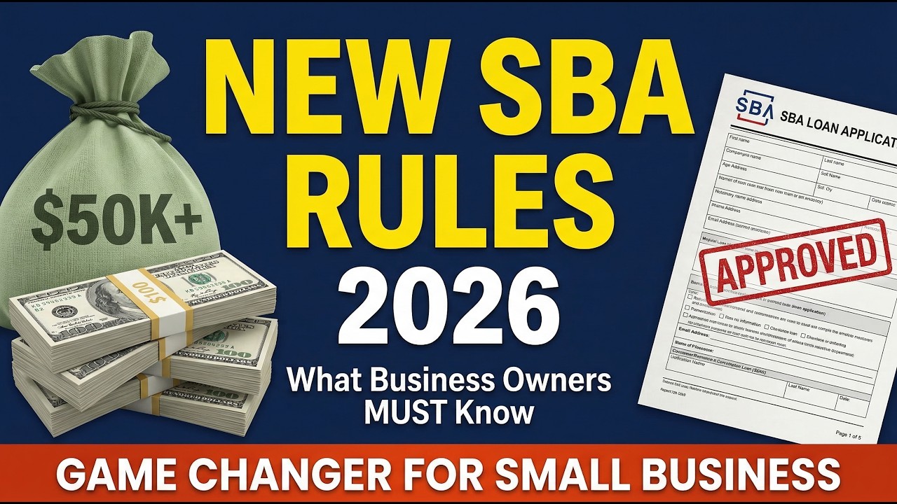 New 2026 SBA Loan Rules Explained | What Small Business Owners MUST Know