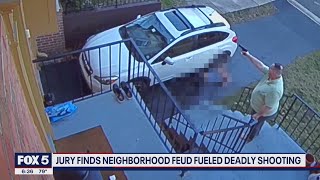 Virginia man accused of killing neighbor found guilty of first-degree murder; video shows incident