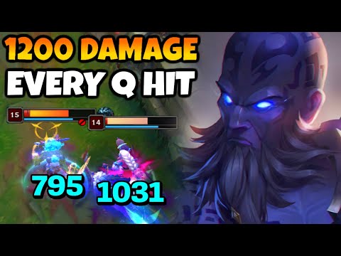 Every Q on Ryze does 1200 lategame on a 1 second cooldown