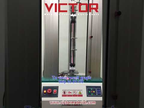 Tensile Test on Rubber Glove with VEW 2307E Universal Testing Machine