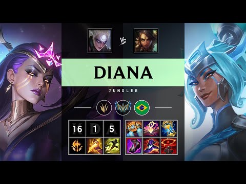 Diana Jungle vs Nidalee - BR Challenger Patch 25.17