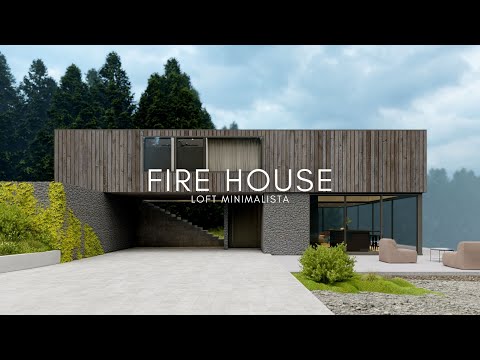 LOFT DE 96M² MINIMALISTA COM ARQUITETURA EXCLUSIVA - FIRE HOUSE