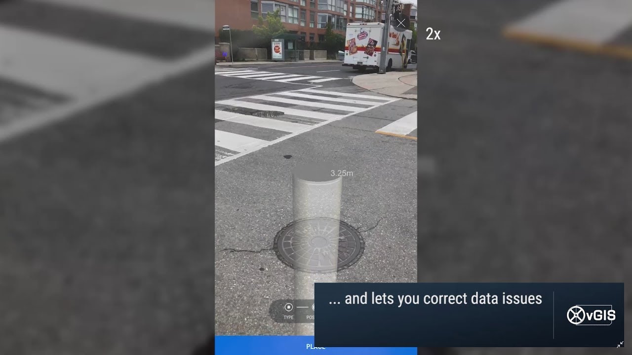 Esri GIS data collection with augmented reality