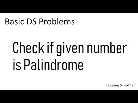 Check If A Number Is Palindrome Java Java Coding Programming