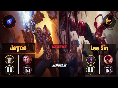 Naehyun JAYCE (Jungle) [Phase Rush] VS LEE SIN - Master KR Patch 10.8