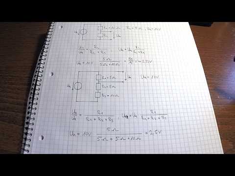 Unbelastete Spannungsteiler | Netzwerkanalyse | Elektrotechnik Wiki
