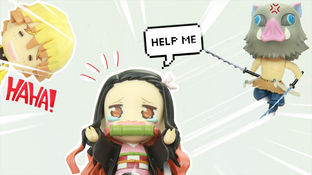 【鬼滅の刃】 善逸偷了伊之助的食物，给小豆子吃 Demon Slayer #30