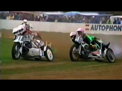 Grasstrack Sidecar Racing At The Bonfire Burn Up At Collier Street