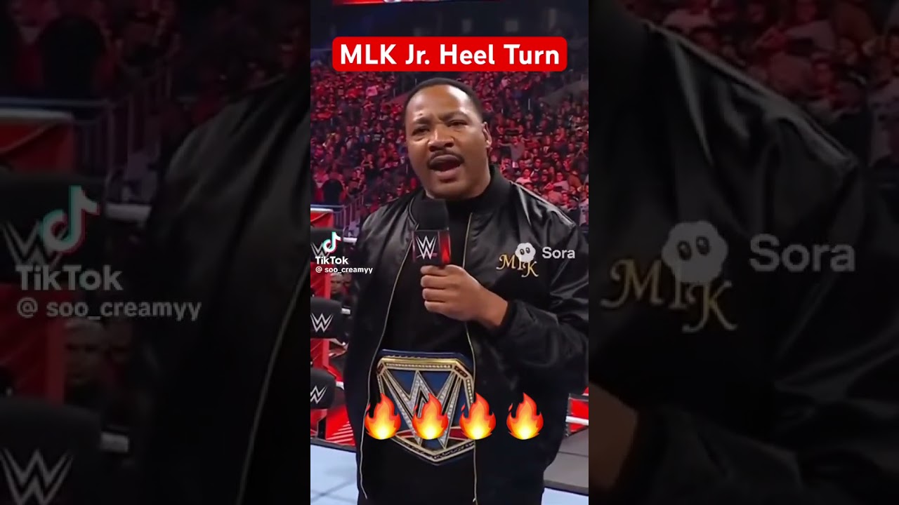 MLK Heel Turn in WWE! #wwe #mlkjr #wwedebut #ai