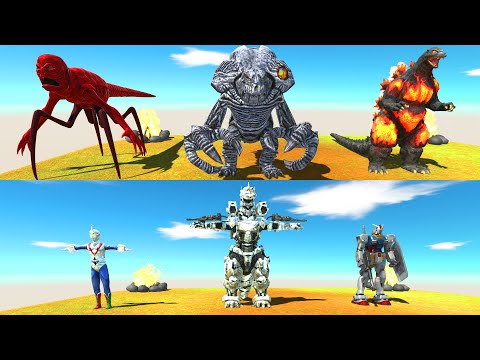 Godzilla Burning; Titanus Red; Orga VS Mechagodzilla; Gundam RX-78; Zone Fighter. Surprise ending ?