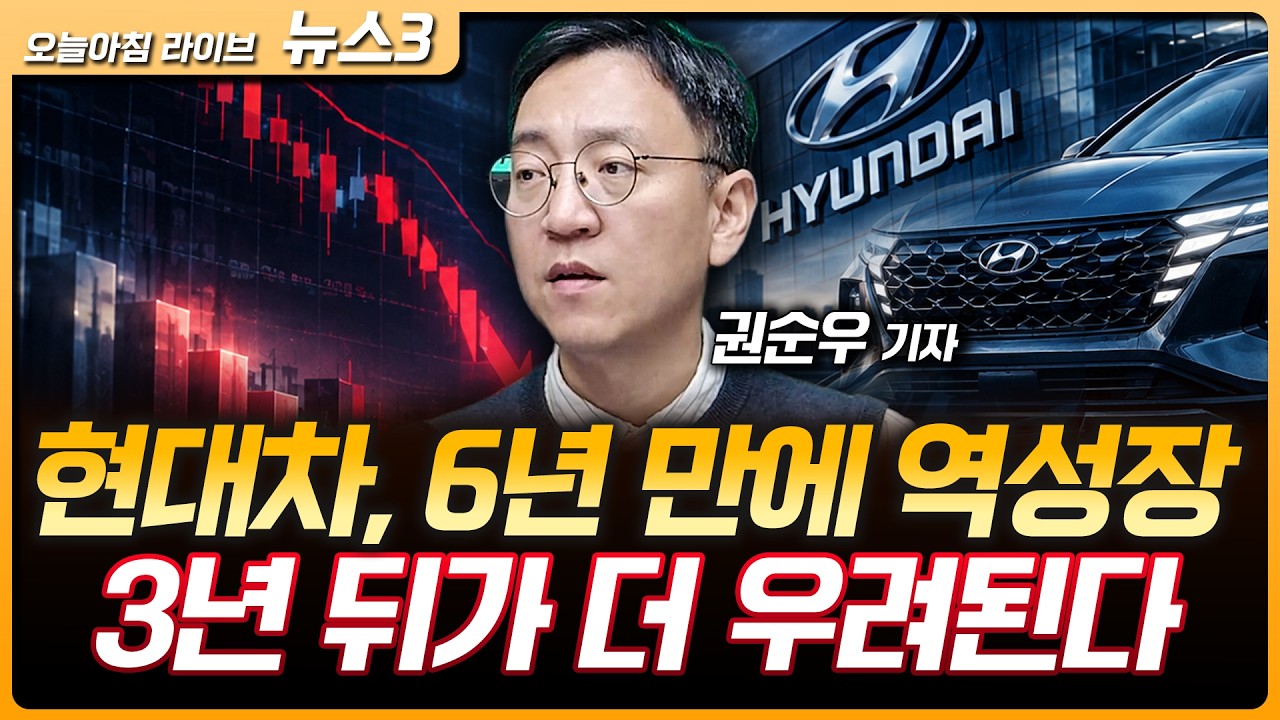 현대차, 분기 매출 6년 만에 감소…3년 뒤가 더 우려 | 퇴직연금 '기금형' 전면 도입…증시 큰 손 자금 유입