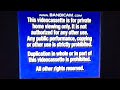 Walt Disney Home Video With Blue FBI Warnings Screen VHS