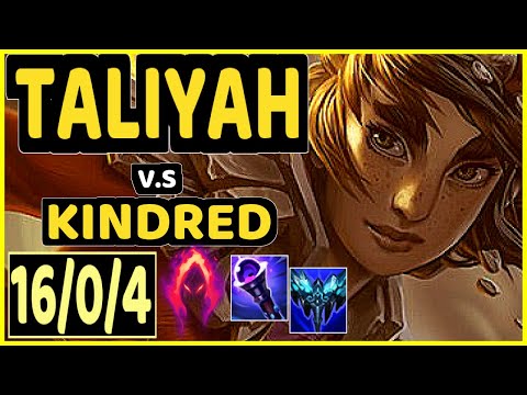TALIYAH vs KINDRED - 16/0/4 KDA JUNGLE GAMEPLAY - EUW Ranked MASTER