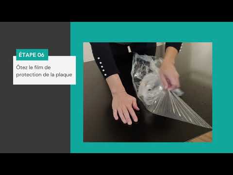 Plaque murale pour décoration ou crédence - en aluminium - noir brossé NORDLINGER