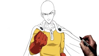 How To Draw Saitama  Step By Step  One Punch Man