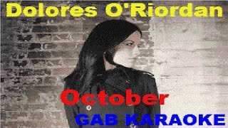 Dolores O&#39;Riordan - October - Karaoke Lyrics Instrumental