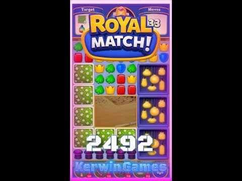 Royal Match Level 2492 - No Boosters Gameplay