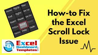 How to Fix the Excel Scroll Lock Issue