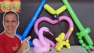 como hacer figuras con globos - globoflexia facil - gustavo gg