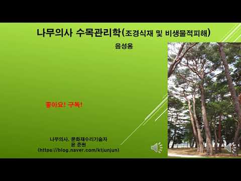 , title : '나무의사수목관리학 스터디(녹음) 조경식재, 비생물적피해'