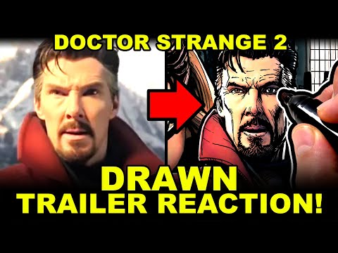 DRAWING a DOCTOR STRANGE Trailer REACTION!