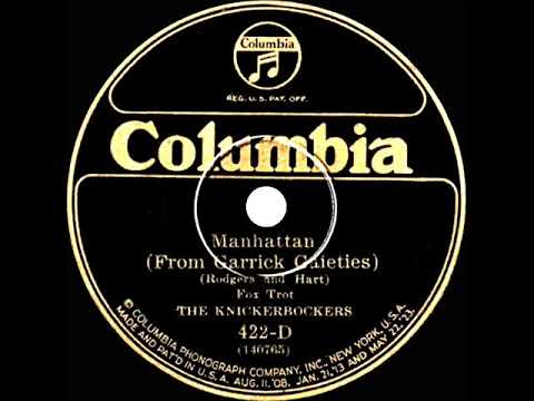 1925 HITS ARCHIVE: Manhattan - Ben Selvin (as ‘The Knickerbockers’) (instrumental)