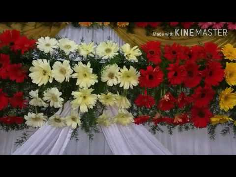 Marriage Wedding Flowers Stage Decoration